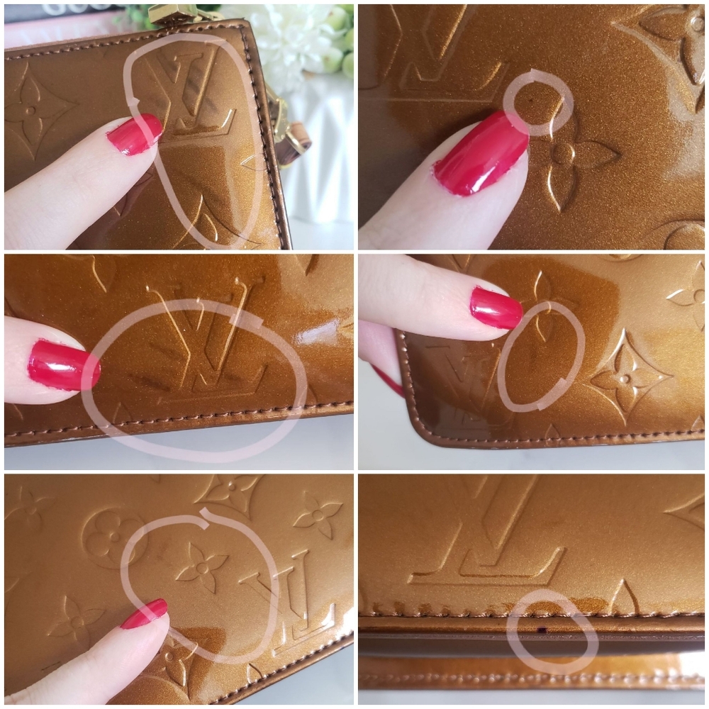 **SOLD** Authentic Pre-owned Louis Vuitton Lexington Vernis Pochette Bag - Picture 11 of 15